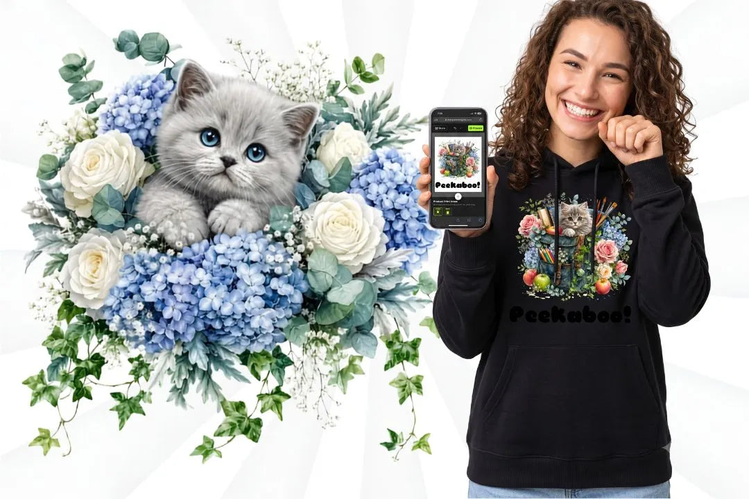 floral kittens